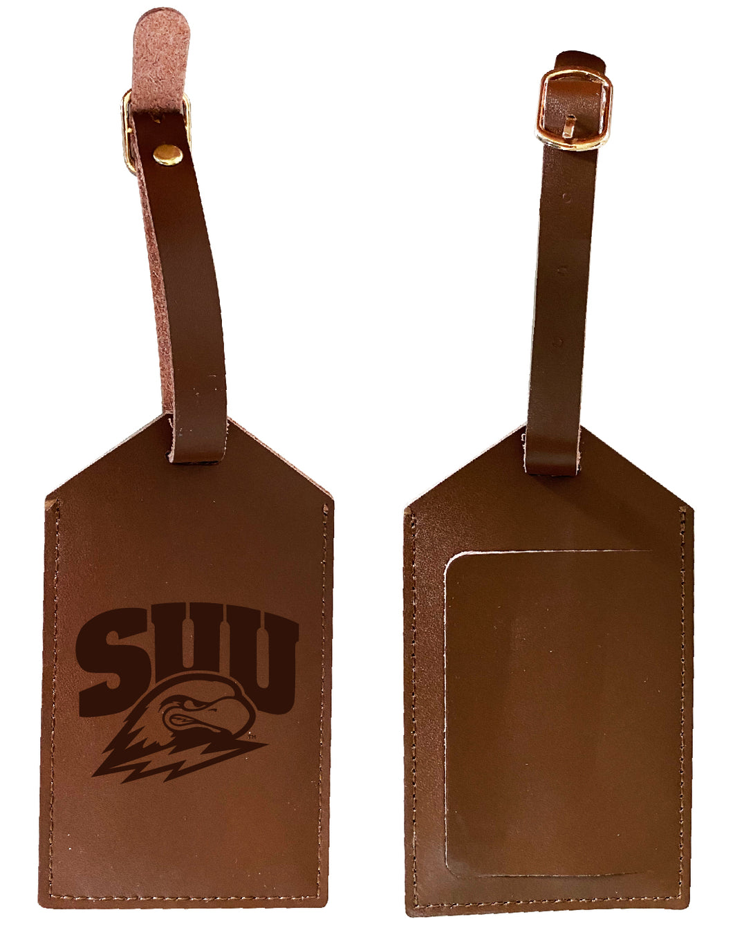 Elegant Southern Utah University NCAA Leather Luggage Tag with Engraved Logo