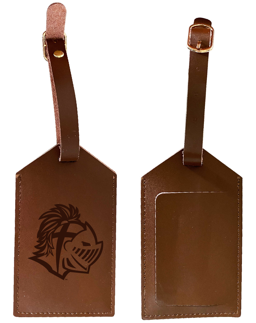 Elegant Southern Wesleyan University NCAA Leather Luggage Tag with Engraved Logo