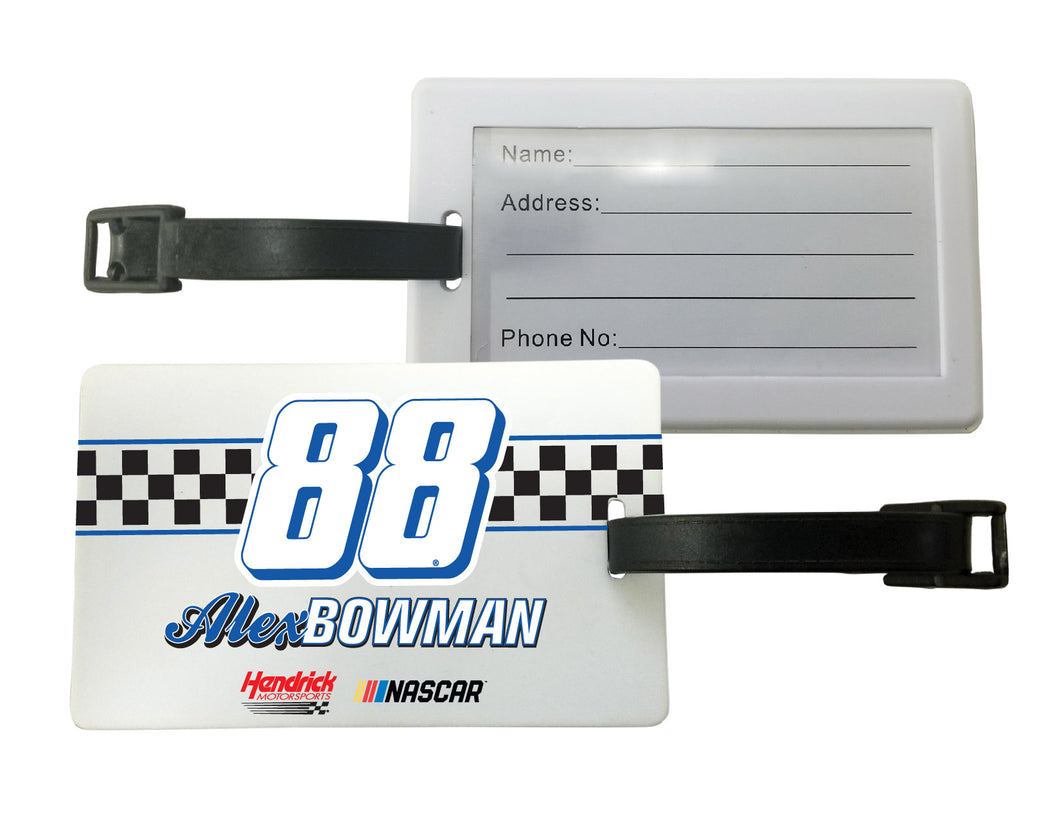 R and R Imports, Inc Alex Bowman #88 Luggage Tag 2-Pack New for 2020