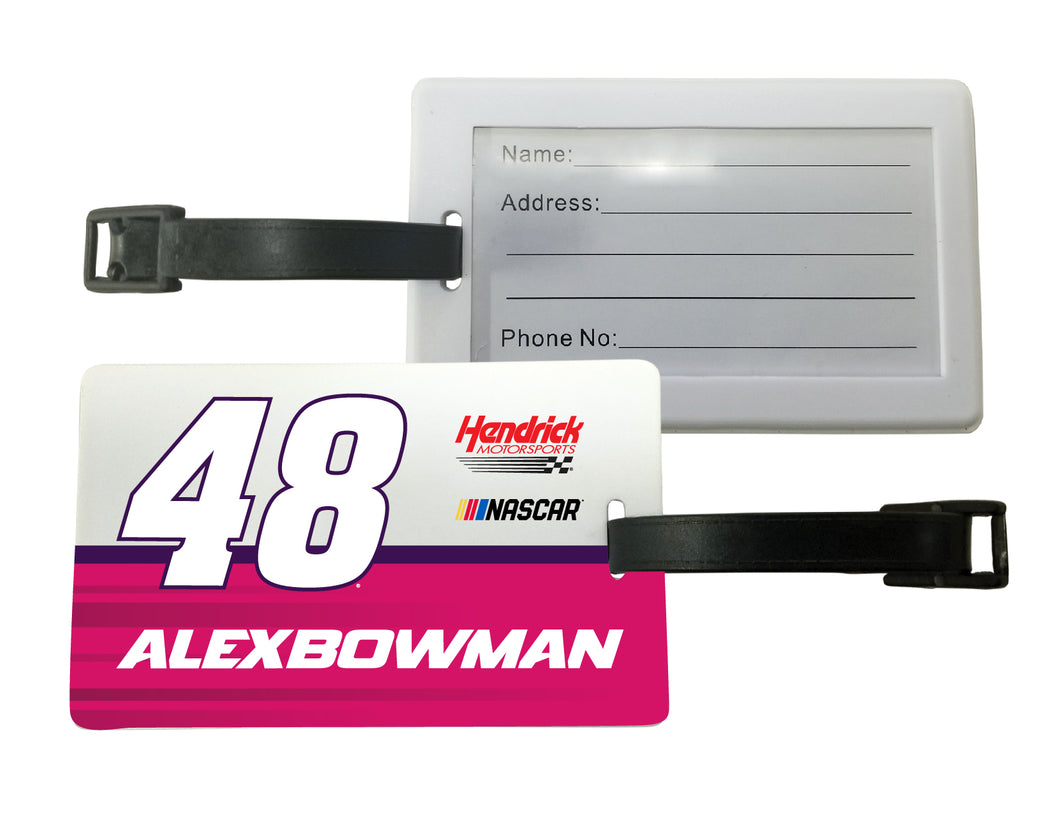 #48 Alex Bowman Officially Licensed Luggage Tag