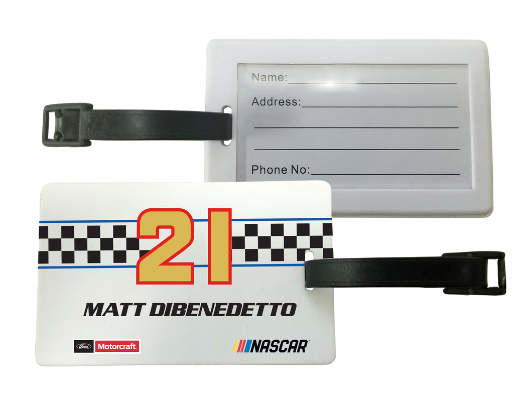 R and R Imports Matt DiBenedetto #21 Luggage Tag 2-Pack