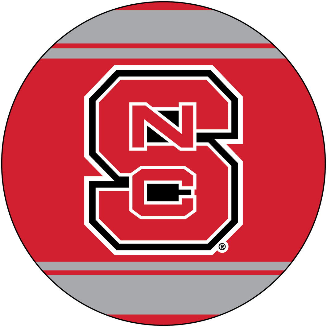 NC State Wolfpack 4 Inch Round Trendy Polka Dot Magnet