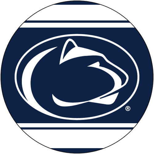 Penn State Nittany Lions Polka Dot 4-Inch Round Shape NCAA High-Definition Magnet - Versatile Metallic Surface Adornment