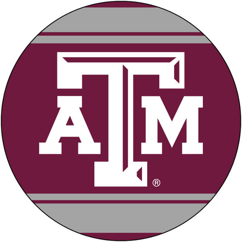 Texas A&M Aggies Polka Dot 4-Inch Round Shape NCAA High-Definition Magnet - Versatile Metallic Surface Adornment