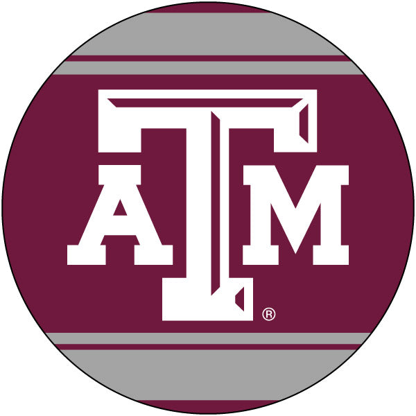 Texas A&M Aggies Polka Dot 4-Inch Round Shape NCAA High-Definition Magnet - Versatile Metallic Surface Adornment