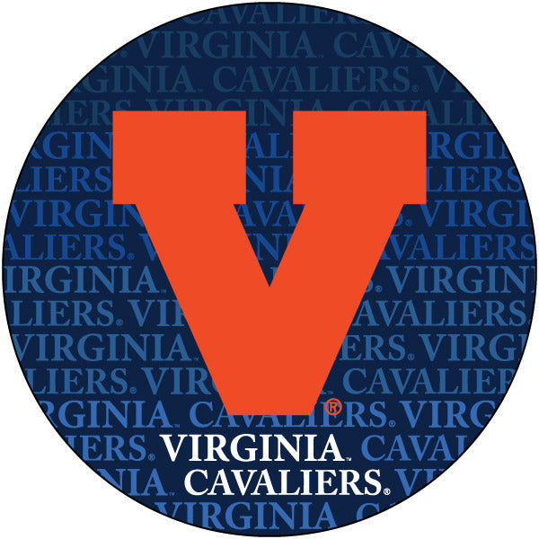 Virginia Cavaliers 4 Inch Round Word Magnet