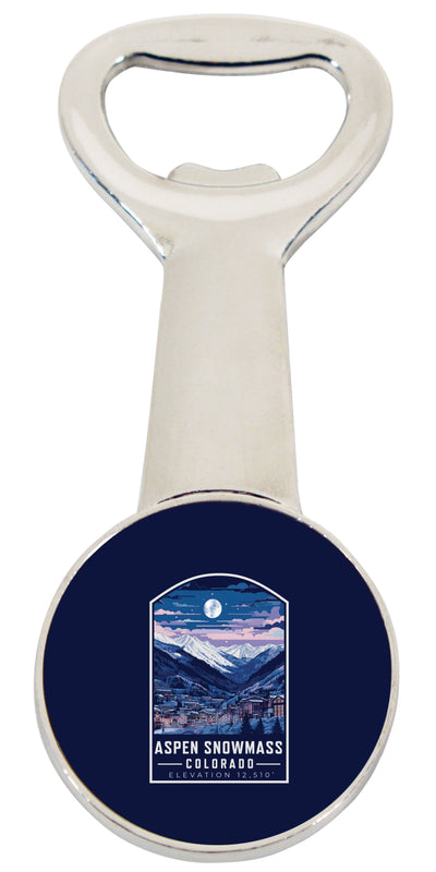 Aspen Snowmass Colorado Souvenir  Magnetic Bottle Opener