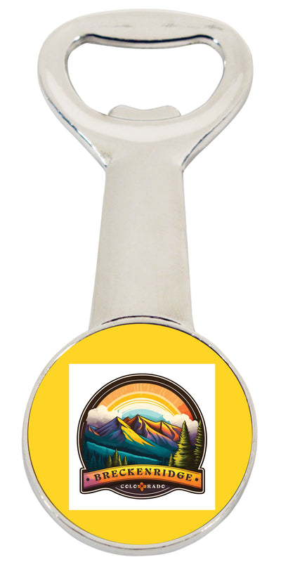Breckenridge Colorado Design B Souvenir  Magnetic Bottle Opener