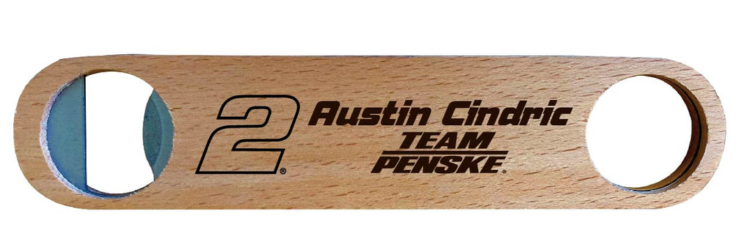 #2 Austin Cindric Laser Engraved Wooden Bottle Opener