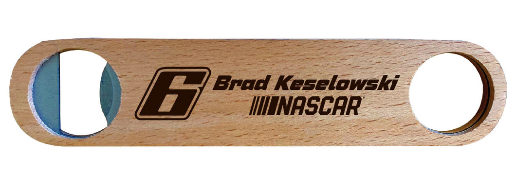 #6 Brad Keselowski Laser Engraved Wooden Bottle Opener