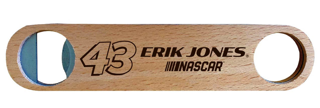 #43 Erik Jones Laser Engraved Wooden Bottle Opener