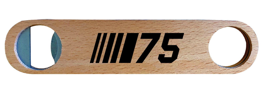 NASCAR 75 Anniversary Laser Engraved Wooden Bottle Opener