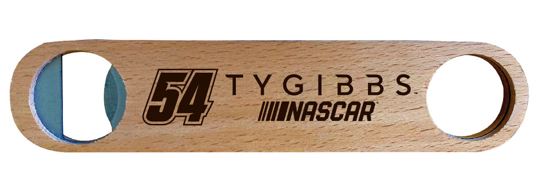 #54 Ty Gibbs Laser Engraved Wooden Bottle Opener