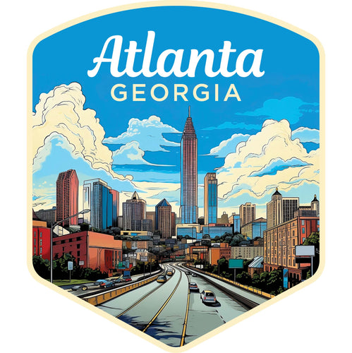Atlanta Georgia B Exclusive Destination Fridge Decor Magnet Featuring Gorgeous Design, perfect for home décor, gift or collector's item