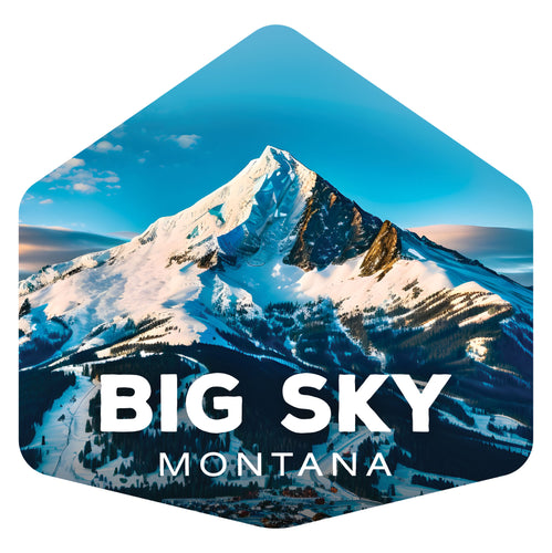 Big Sky Montana Mountain Exclusive Destination Fridge Decor Magnet Featuring Gorgeous Design, perfect for home décor, gift or collector's item