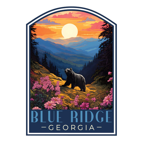Blue Ridge Georgia B Exclusive Destination Fridge Decor Magnet Featuring Gorgeous Design, perfect for home décor, gift or collector's item