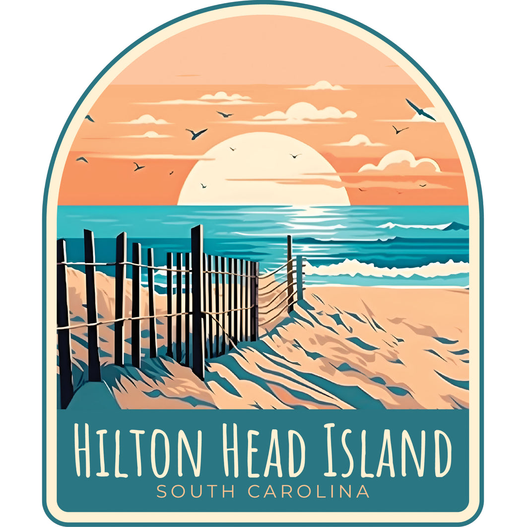 Hilton Head Island C Exclusive Destination Fridge Decor Magnet Featuring Gorgeous Design, perfect for home décor, gift or collector's item
