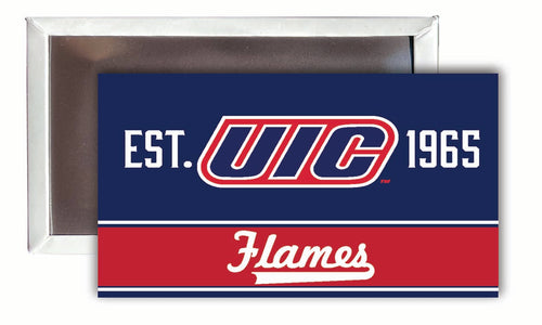 University of Illinois at Chicago  2x3-Inch NCAA Vibrant Collegiate Fridge Magnet - Multi-Surface Team Pride Accessory 4-Pack