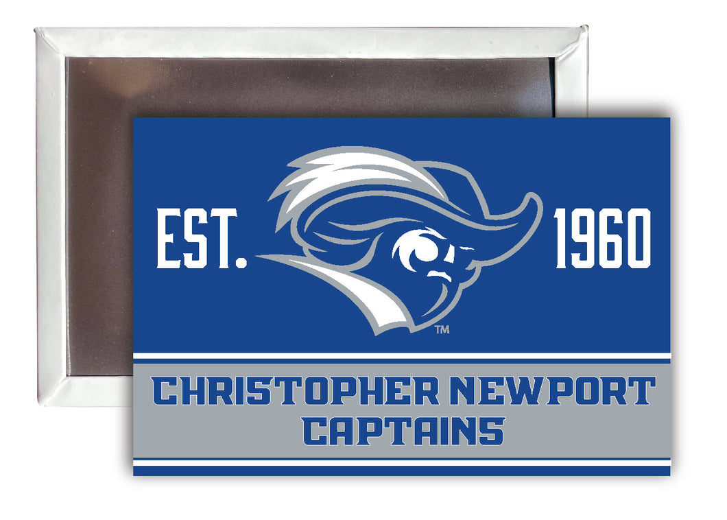 Christopher Newport Captains  2x3-Inch NCAA Vibrant Collegiate Fridge Magnet - Multi-Surface Team Pride Accessory Single Unit