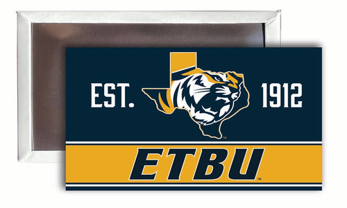East Texas Baptist University  2x3-Inch NCAA Vibrant Collegiate Fridge Magnet - Multi-Surface Team Pride Accessory 4-Pack