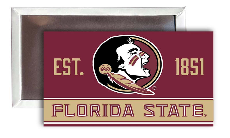 Florida State Seminoles  2x3-Inch NCAA Vibrant Collegiate Fridge Magnet - Multi-Surface Team Pride Accessory 4-Pack