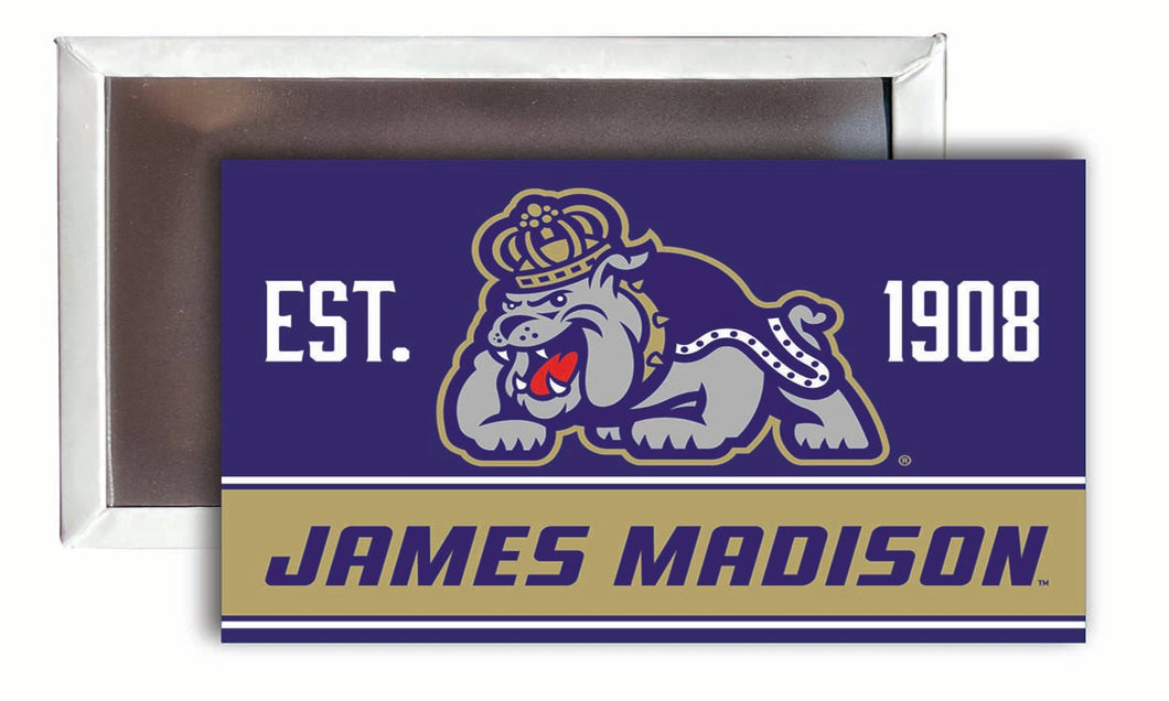 James Madison Dukes  2x3-Inch NCAA Vibrant Collegiate Fridge Magnet - Multi-Surface Team Pride Accessory 4-Pack