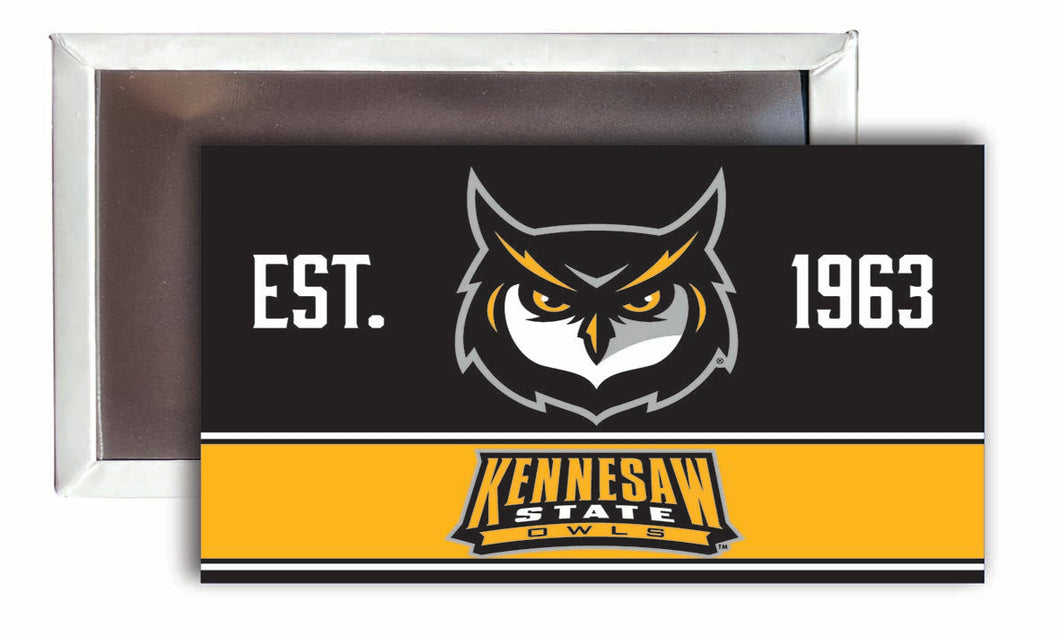 Kennesaw State University  2x3-Inch NCAA Vibrant Collegiate Fridge Magnet - Multi-Surface Team Pride Accessory 4-Pack