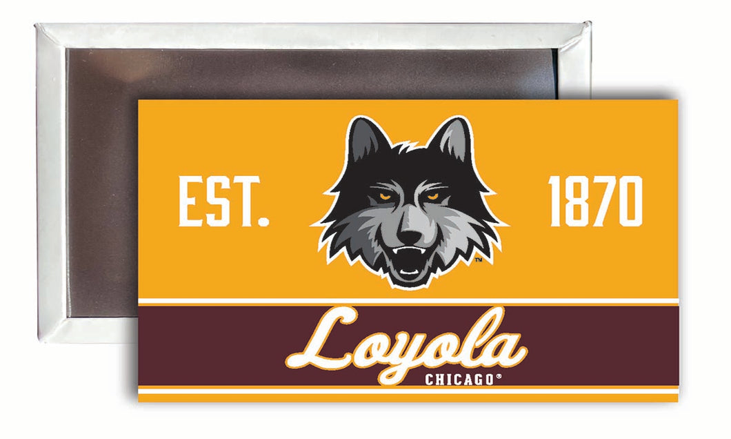 Loyola University Ramblers  2x3-Inch NCAA Vibrant Collegiate Fridge Magnet - Multi-Surface Team Pride Accessory 4-Pack