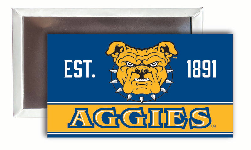 North Carolina A&T State Aggies  2x3-Inch NCAA Vibrant Collegiate Fridge Magnet - Multi-Surface Team Pride Accessory 4-Pack