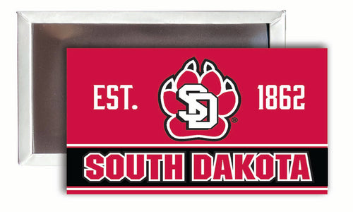 South Dakota Coyotes  2x3-Inch NCAA Vibrant Collegiate Fridge Magnet - Multi-Surface Team Pride Accessory 4-Pack