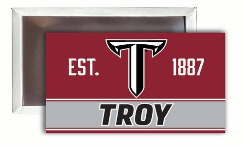 Troy University  2x3-Inch NCAA Vibrant Collegiate Fridge Magnet - Multi-Surface Team Pride Accessory 4-Pack
