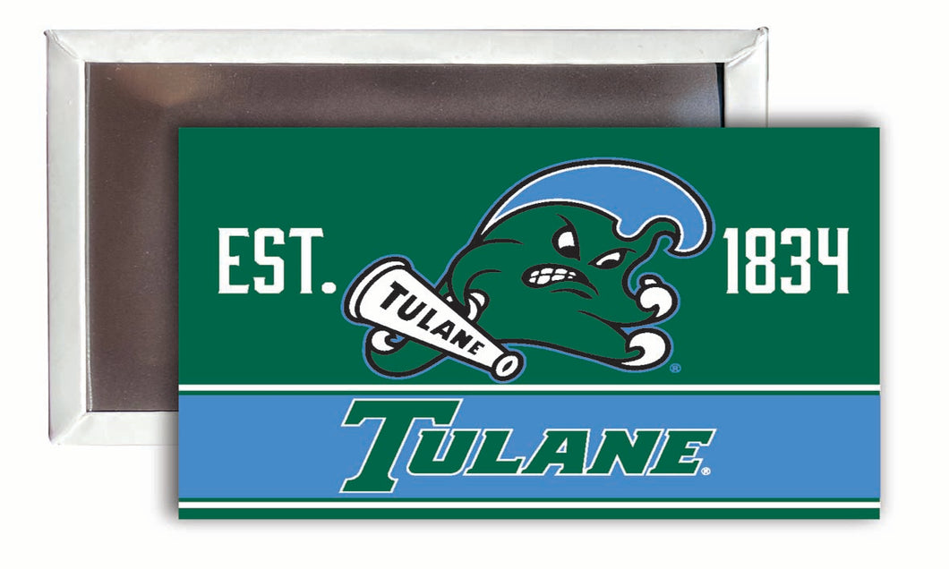 Tulane University Green Wave  2x3-Inch NCAA Vibrant Collegiate Fridge Magnet - Multi-Surface Team Pride Accessory 4-Pack