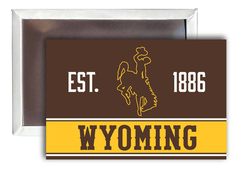 University of Wyoming  2x3-Inch NCAA Vibrant Collegiate Fridge Magnet - Multi-Surface Team Pride Accessory Single Unit