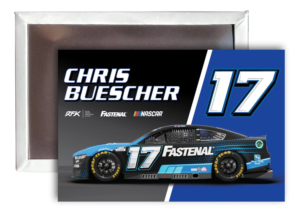 #17 Chris Buescher Nascar 2x3-Inch Fridge Magnet