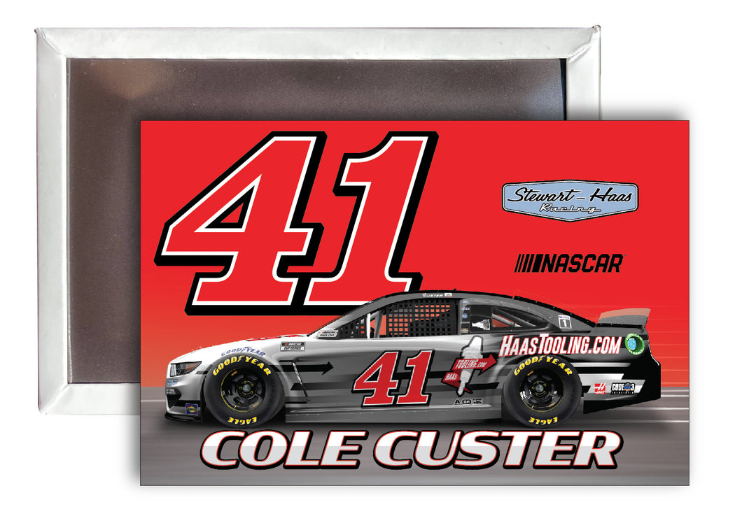 R and R Imports Cole Custer # 41 Nascar 2x3-Inch Fridge Magnet 4-PackNew for 2021
