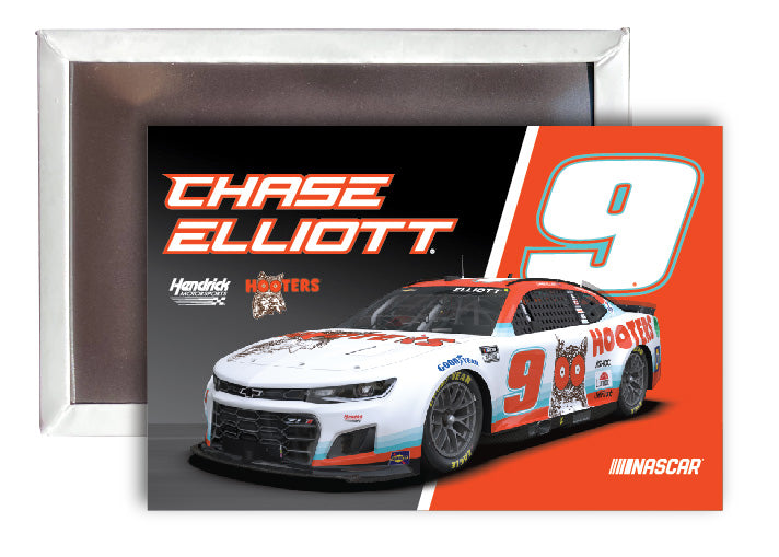 #9 Chase Elliott - Hooters -  Nascar 2x3-Inch Fridge Magnet