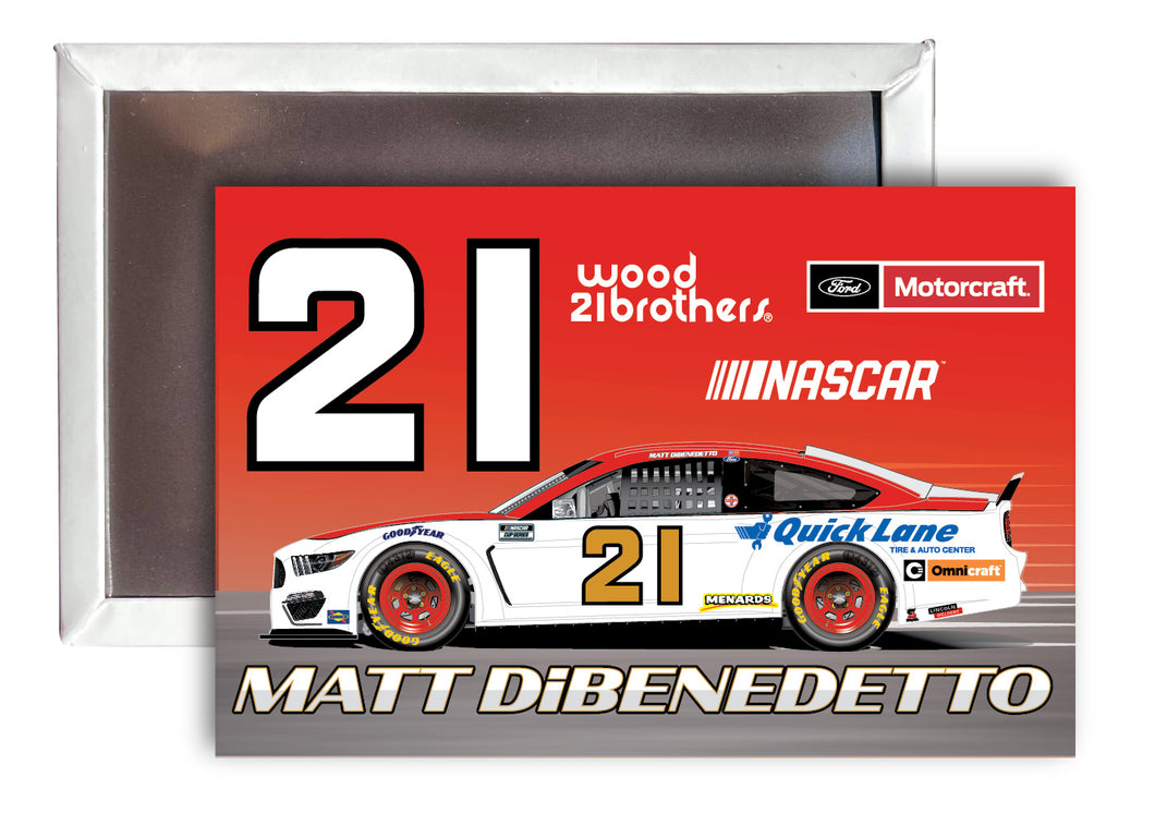 Matt DiBenedetto NASCAR #21 Fridge Magnet 4-Pack