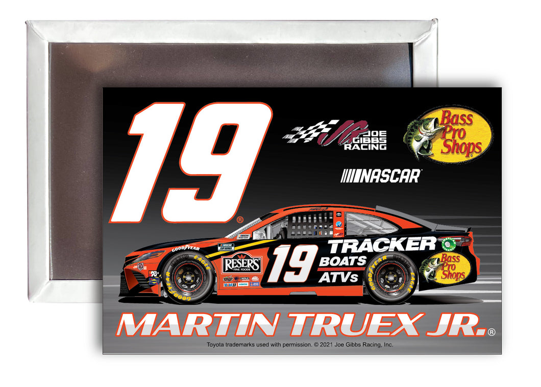 R and R Imports Martin Truex Jr. # 19 Nascar 2x3-Inch Fridge Magnet 4-PackNew for 2021