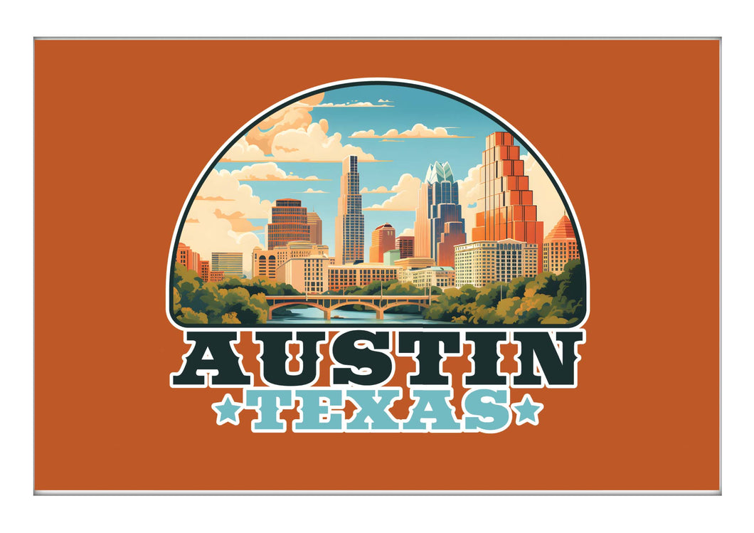 Austin Texas C Souvenir 2x3-Inch Durable & Vibrant Decor Fridge Magnet