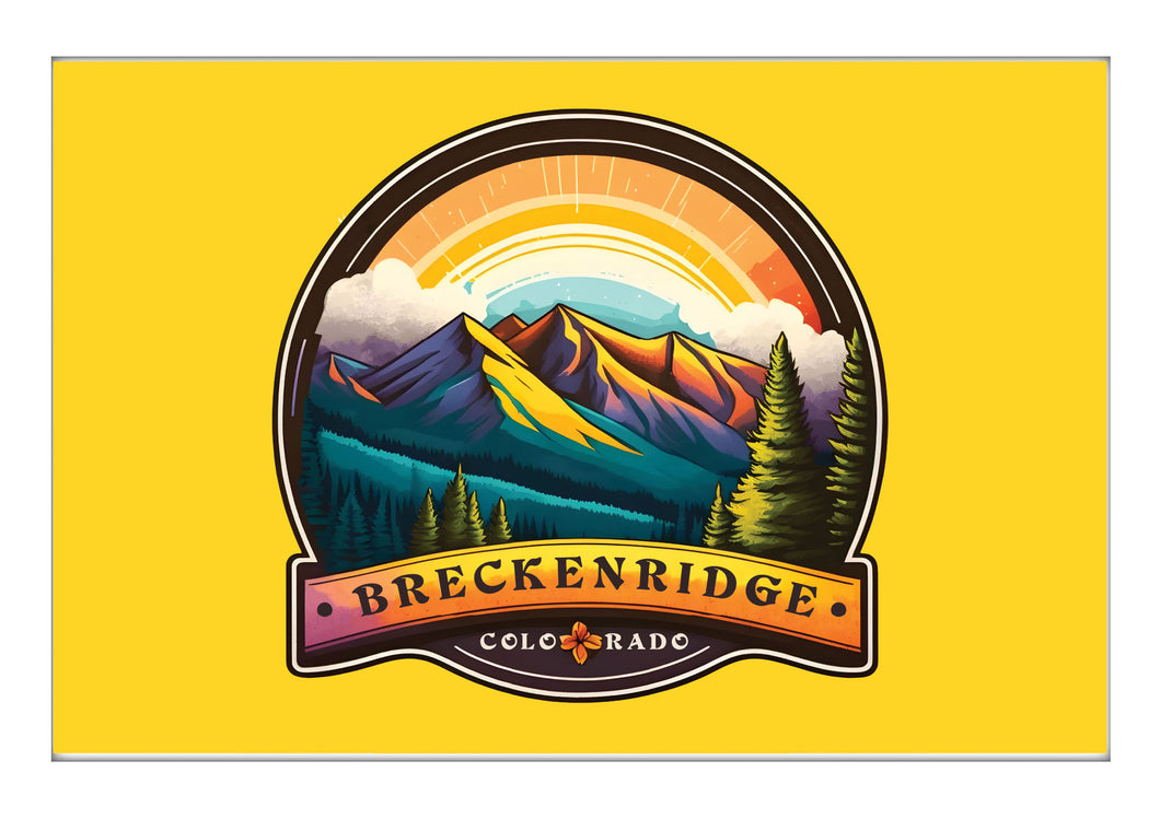 Breckenridge Colorado B Souvenir 2x3-Inch Durable & Vibrant Decor Fridge Magnet