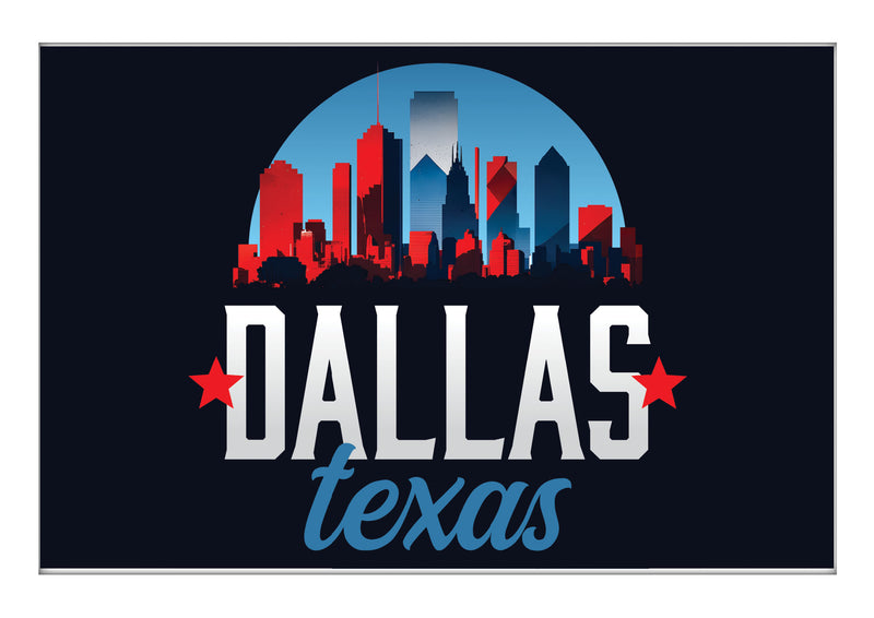 Dallas Texas B Souvenir 2x3-Inch Durable & Vibrant Decor Fridge Magnet