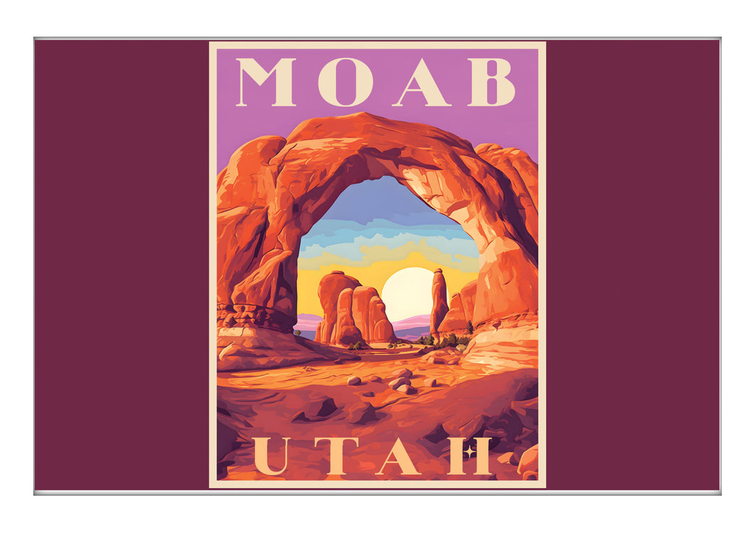 Moab Utah A Souvenir 2x3-Inch Durable & Vibrant Decor Fridge Magnet