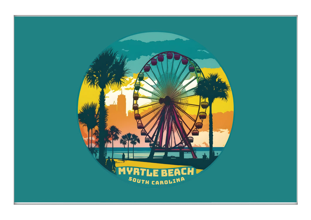 Myrtle Beach South Carolina Souvenir 2 x 3 Inch Durable & Vibrant Decor Fridge Magnet