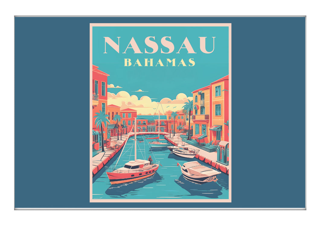 Nassau the Bahamas B Souvenir 2x3-Inch Durable & Vibrant Decor Fridge Magnet