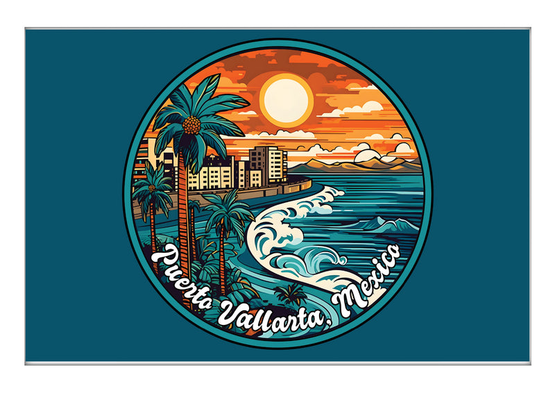 Puerto Vallarta Mexico B Souvenir 2x3-Inch Durable & Vibrant Decor Fridge Magnet