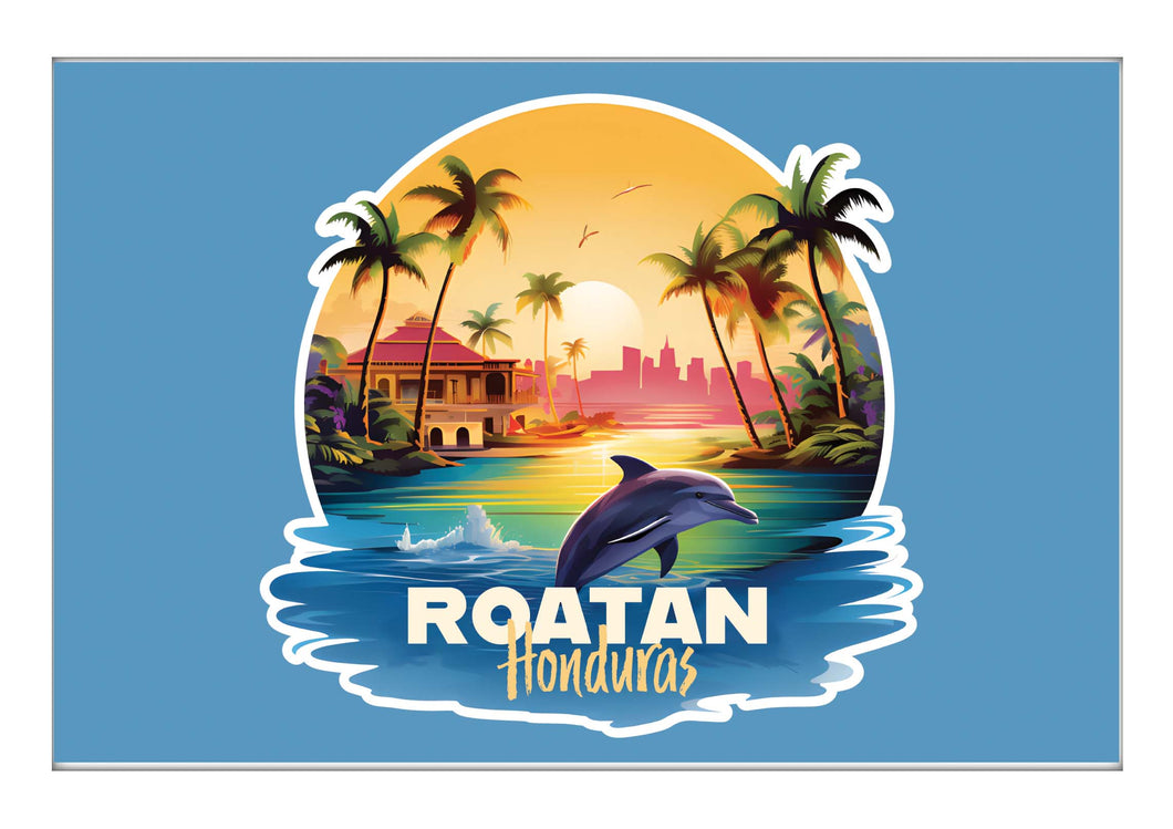 Roatan Honduras B Souvenir 2x3-Inch Durable & Vibrant Decor Fridge Magnet