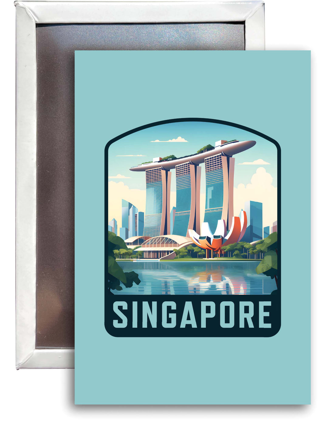 Singapore A Souvenir 2x3-Inch Durable & Vibrant Decor Fridge Magnet