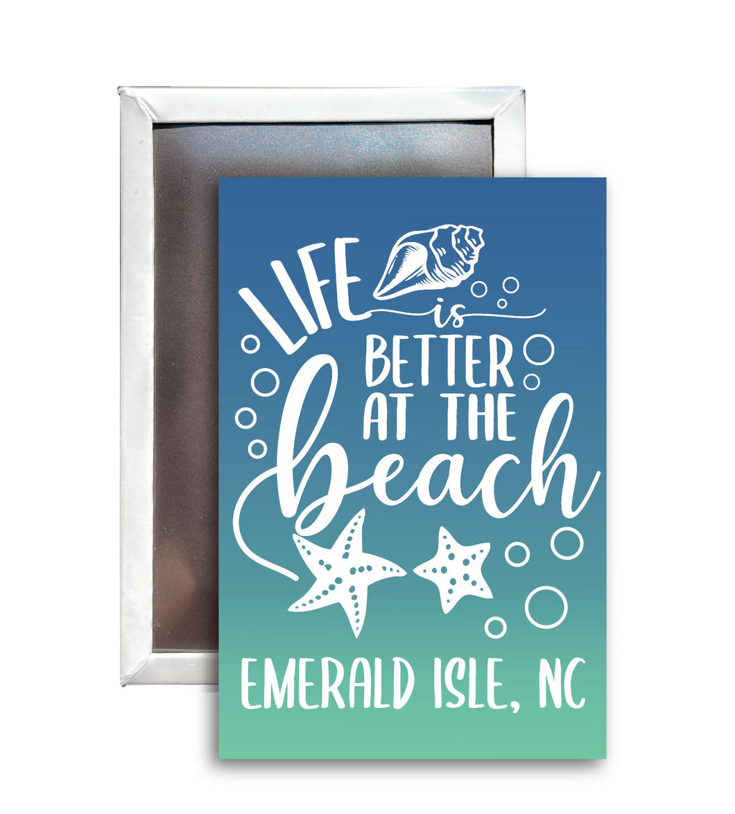 Emerald Isle North Carolina Souvenir Life is Better at the Beach Design 2.5