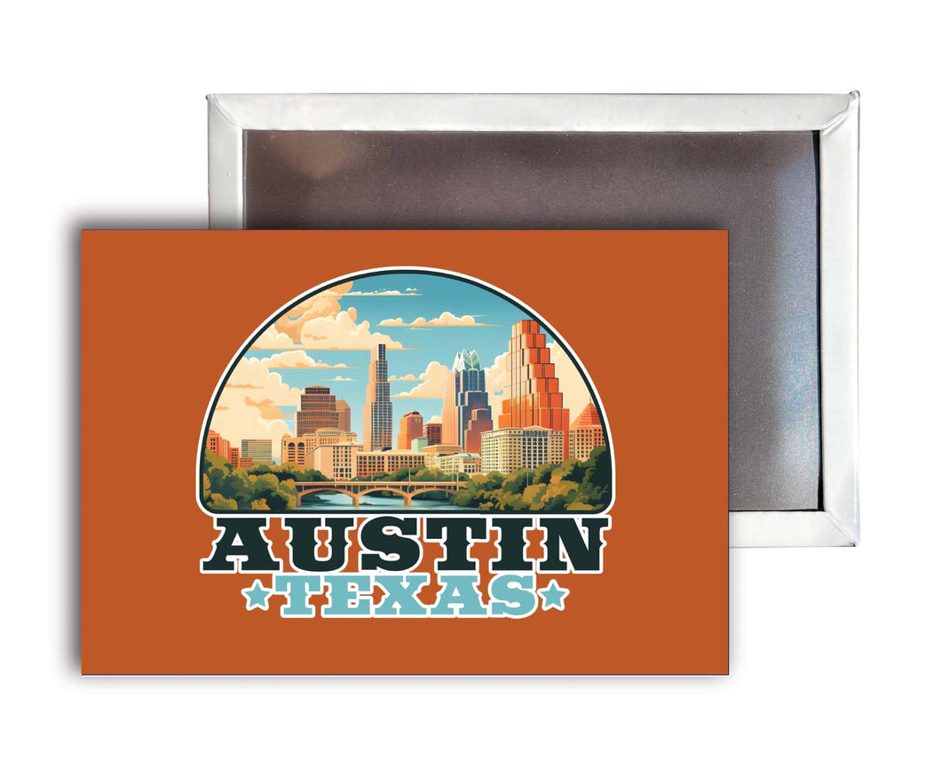 Austin Texas C Souvenir Durable & Vibrant Decor Fridge Magnet 2.5
