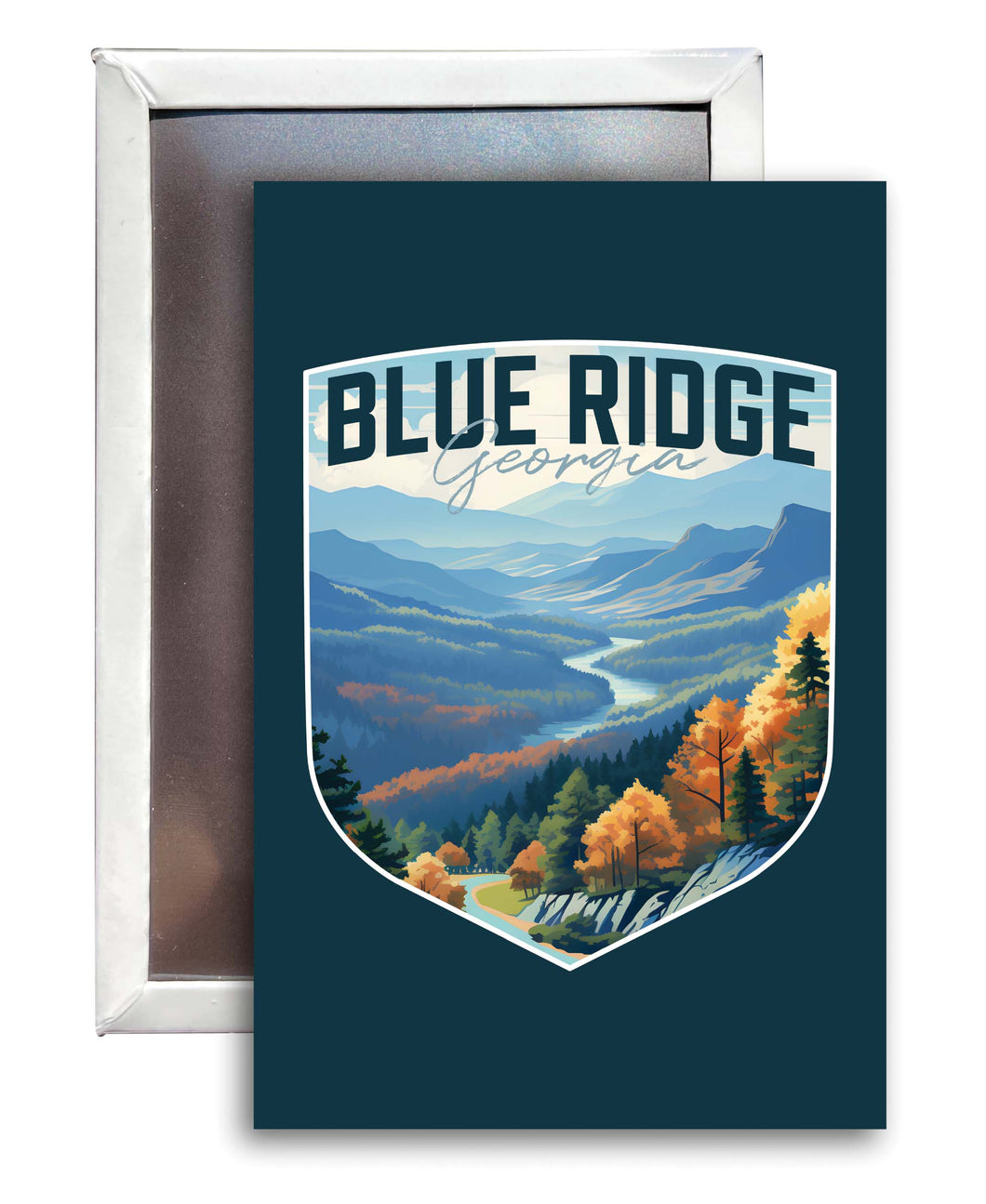 Blue Ridge Georgia A Souvenir Durable & Vibrant Decor Fridge Magnet 2.5